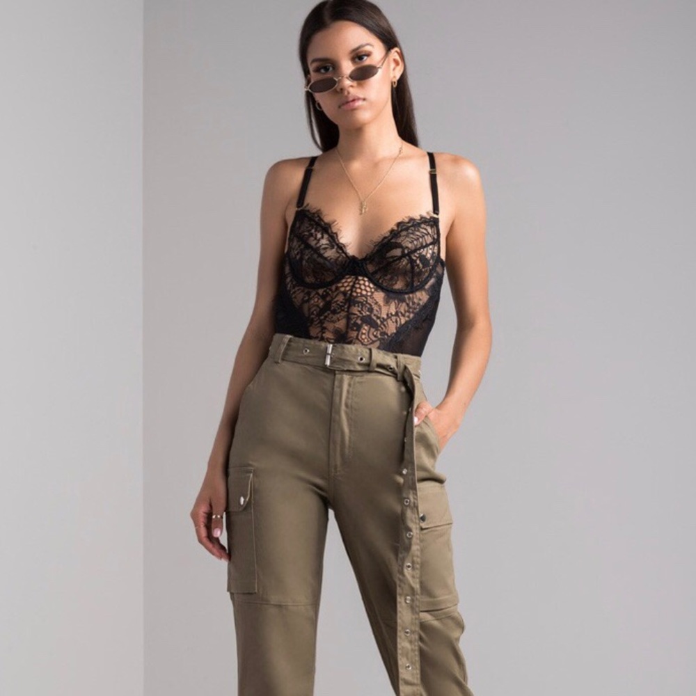 Black Lace Bodysuit M